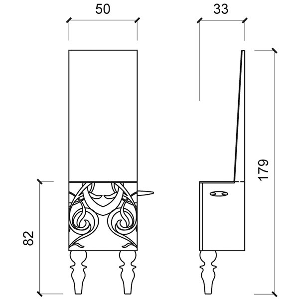 Зеркало парикмахерское Gamma&Bross STYLE 84 GAF0102PL
