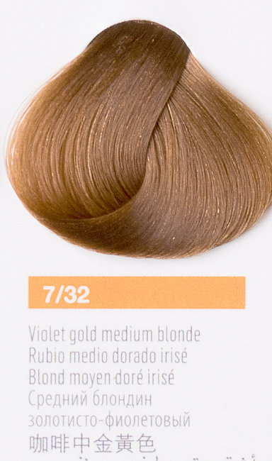 Средний блондин золотисто-фиолетовый цвет, крем-краска LAKME COLLAGE 7/32 27321 Средний блондин золотисто-фиолетовый цвет, крем-краска LAKME COLLAGE 7/32 27321