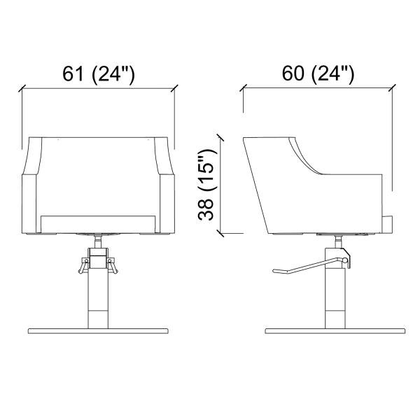 Кресло парикмахерское Gamma&Bross BIRKIN GSBK001RN/Promo Кресло парикмахерское Gamma&Bross BIRKIN GSBK001RN/Promo