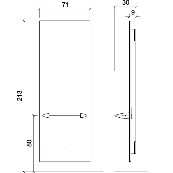 Зеркало парикмахерское Gamma&Bross HAL ECO GCHA013PL Зеркало парикмахерское Gamma&Bross HAL ECO GCHA013PL