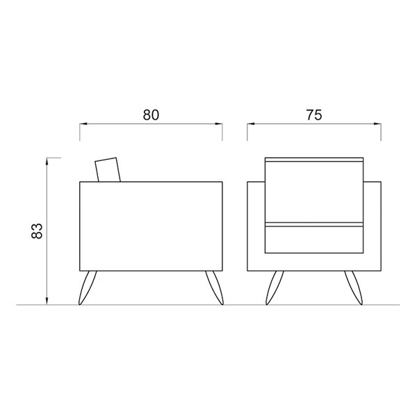 Кресло для ожидания Gamma&Bross ROTARY CCRO001DI