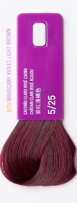 Светлый шатен фиолетово-махагоновый цвет, крем-краска LAKME GLOSS 5/25 35251 Светлый шатен фиолетово-махагоновый цвет, крем-краска LAKME GLOSS 5/25 35251