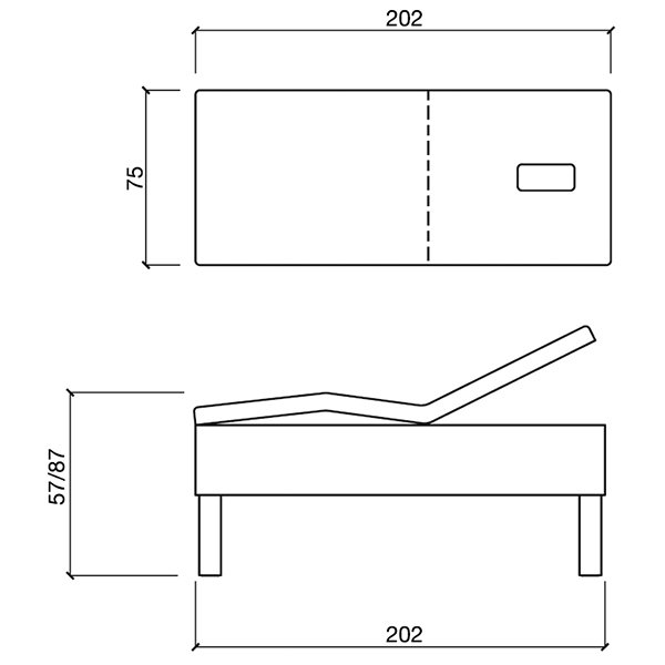 Кушетка массажная Gamma&Bross MONOLITH MAC GSP0017LE Кушетка массажная Gamma&Bross MONOLITH MAC GSP0017LE