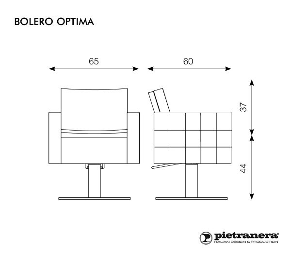 Кресло парикмахерское Pietranera BOLERO OPTIMA 110B.7R
