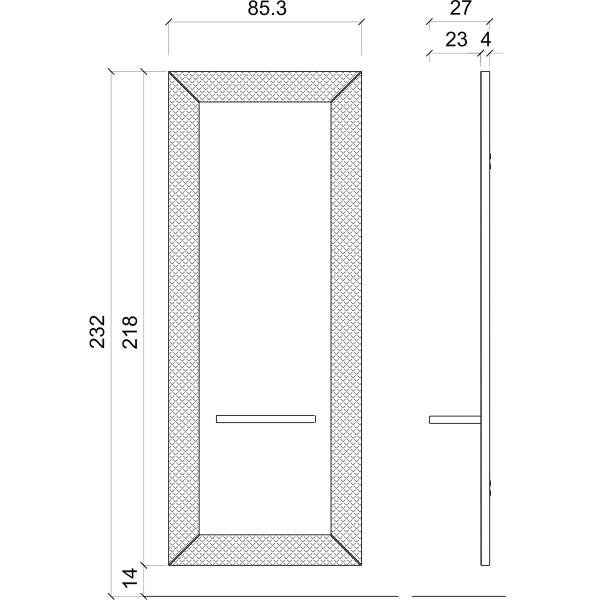 Зеркало парикмахерское Gamma&Bross COCOSTYLE GSCS005P/Promo Зеркало парикмахерское Gamma&Bross COCOSTYLE GSCS005P/Promo
