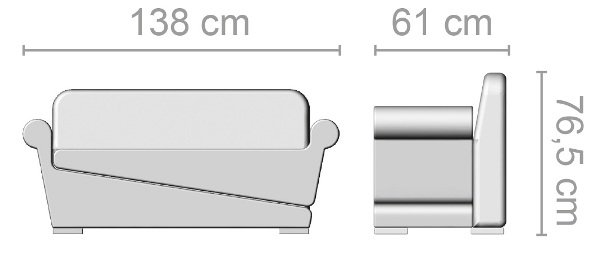 Диван Ceriotti STAND BY G61132 Диван Ceriotti STAND BY G61132