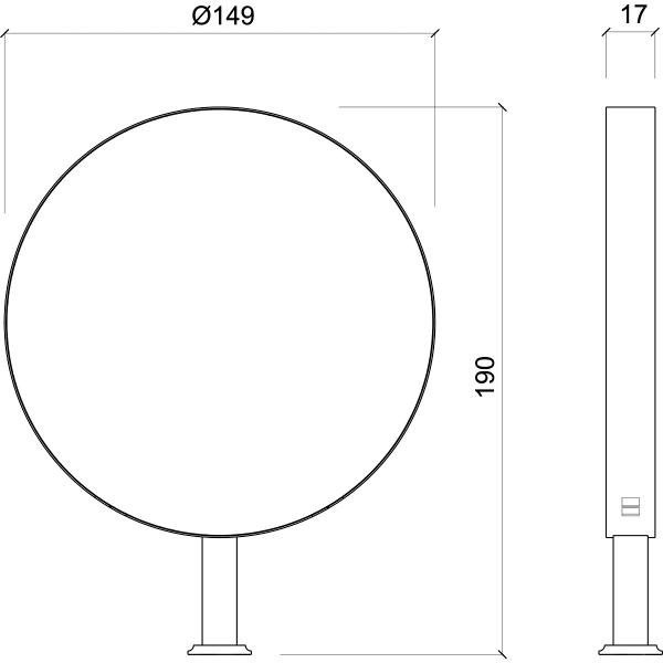 Зеркало парикмахерское Gamma&Bross TIMEGATE GSTGI002P/Promo
