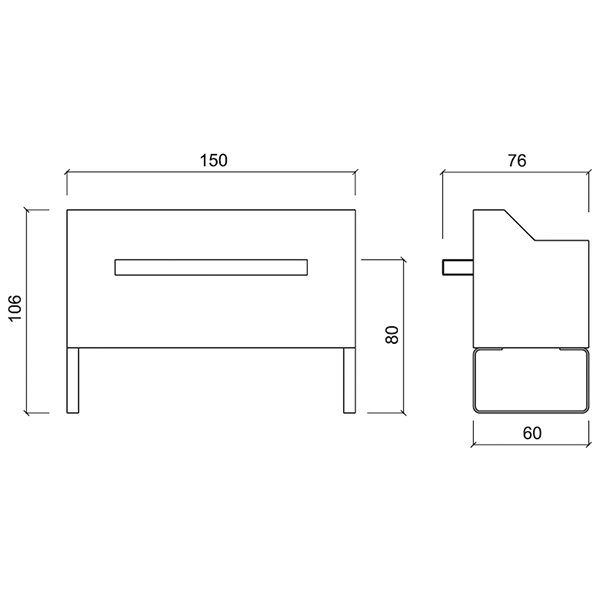 Стойка администратора Gamma&Bross SLEDESK GSSL001CA