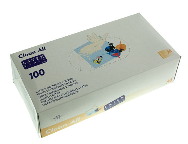 Перчатки парикмахерские Sibel прозрачные 100 штук (M) 93200155 Перчатки парикмахерские Sibel прозрачные 100 штук (M) 93200155