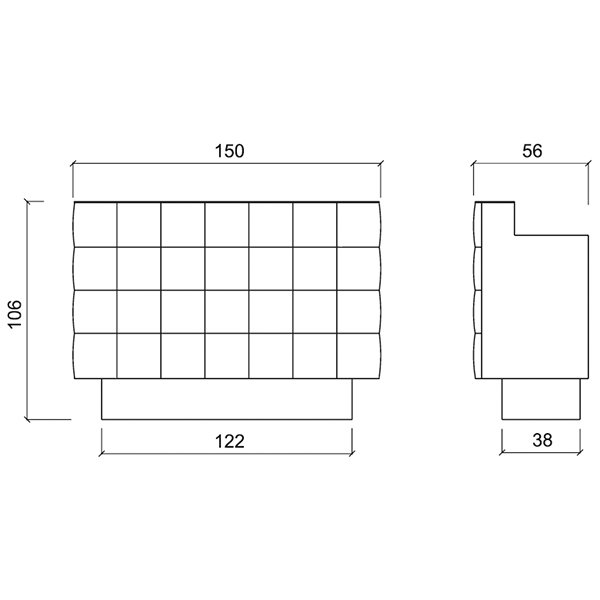 Стойка администратора Gamma&Bross VELVET GSVE001CA