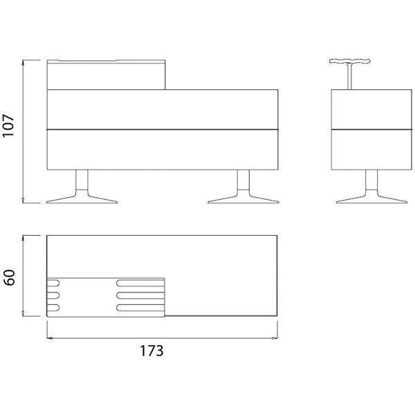 Стойка администратора Gamma&Bross TORIX GAVA061CA Стойка администратора Gamma&Bross TORIX GAVA061CA