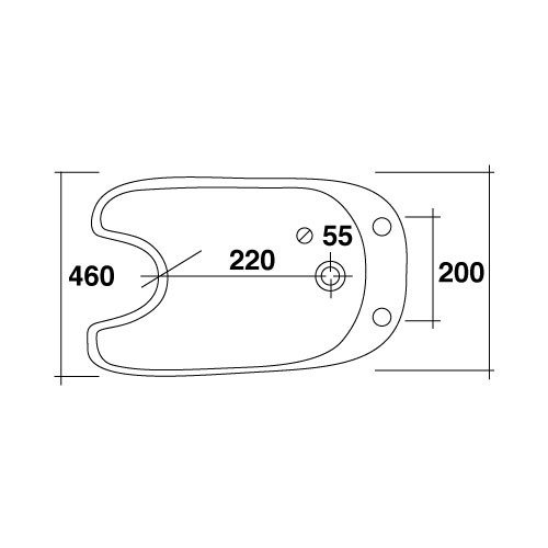 Раковина малая черная 200116 Раковина малая черная 200116