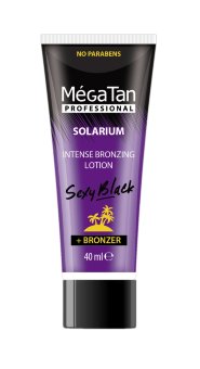 Средство для интенсивного загара с бронзатором MegaTan Sexy black intense bronzing, 40 мл 526