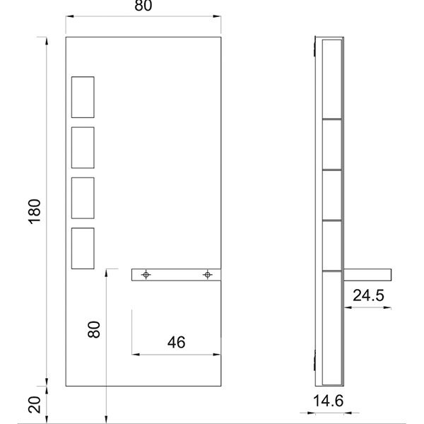 Зеркало парикмахерское Gamma&Bross EXPERIENCE STATION CEX001PL