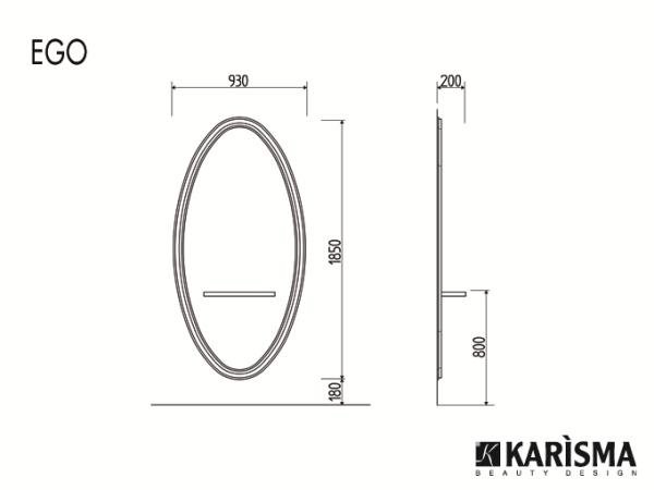Зеркало парикмахерское Karisma EGO K627 Зеркало парикмахерское Karisma EGO K627