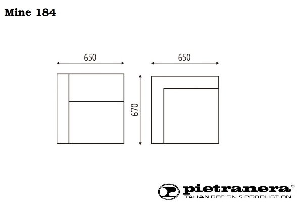 Кресло для ожидания Pietranera MINE 184 Кресло для ожидания Pietranera MINE 184