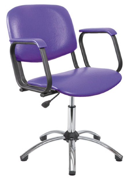 Кресло парикмахерское "Имидж Мастер" КОНТАКТ ПЛЮС КОНТАКТ пневматика хром