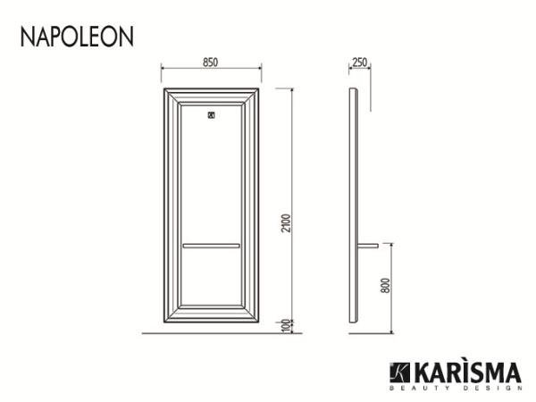 Зеркало парикмахерское Karisma NAPOLEON K628 Зеркало парикмахерское Karisma NAPOLEON K628