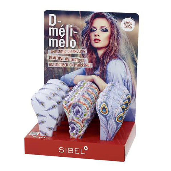 Дисплей с щетками Sibel Meli Melo (перышки) 18 шт. 6600577 Дисплей с щетками Sibel Meli Melo (перышки) 18 шт. 6600577