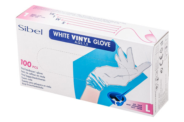 Перчатки винил Sibel 100 шт (L) 93220156 Перчатки винил Sibel 100 шт (L) 93220156