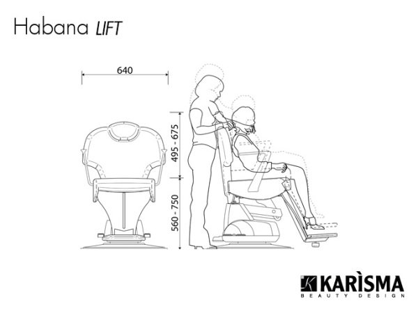 Мужское кресло Karisma HABANA LIFT K458 Мужское кресло Karisma HABANA LIFT K458