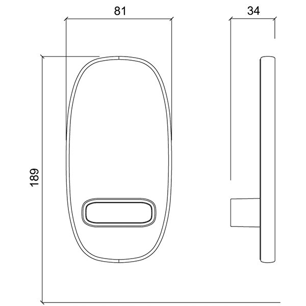 Зеркало парикмахерское Gamma&Bross HUMAN Wall GKR0010PO