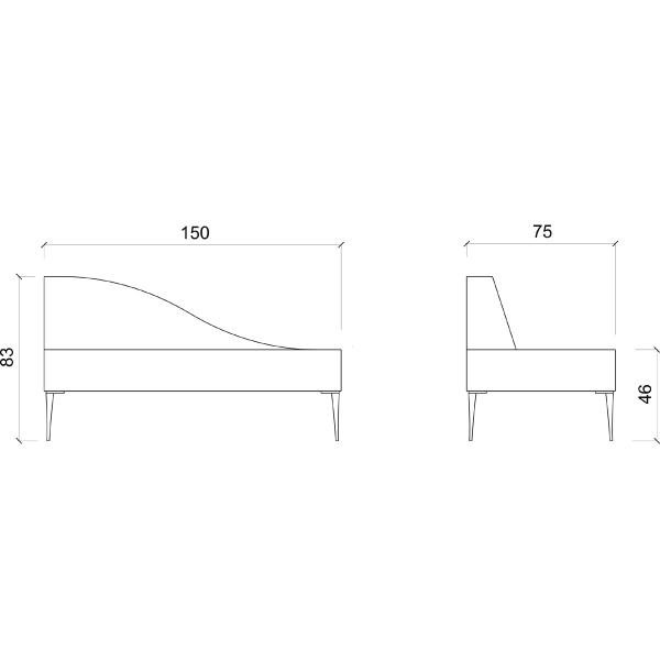 Диван Gamma&Bross SLOOP 150 GSSL002DIZ