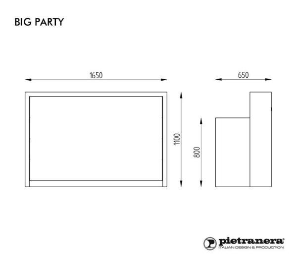 Стойка администратора Pietranera BIG PARTY 656N.L Стойка администратора Pietranera BIG PARTY 656N.L