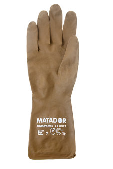 Перчатки латексные коричневые MATADOR 7,0 F7.0