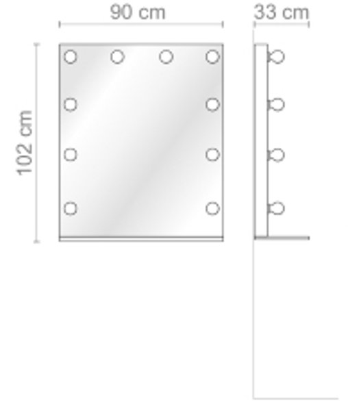 Зеркало парикмахерское Ceriotti BACKSTAGE P9803