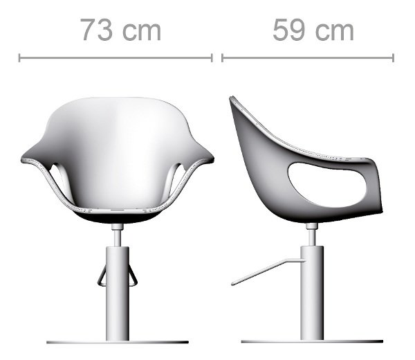 Кресло парикмахерское Ceriotti CLOUD P408109