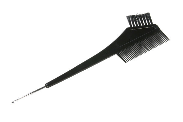 Кисть для окраски волос Sibel BLACK COMB+HOOK с крючком. 8450151 Кисть для окраски волос Sibel BLACK COMB+HOOK с крючком. 8450151