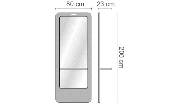 Зеркало парикмахерское Ceriotti ROY S G9815B