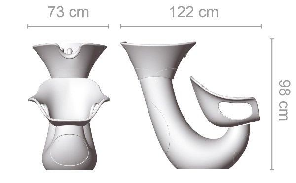 Мойка парикмахерская Ceriotti ALLUMINIUM CLOUD P57092 B