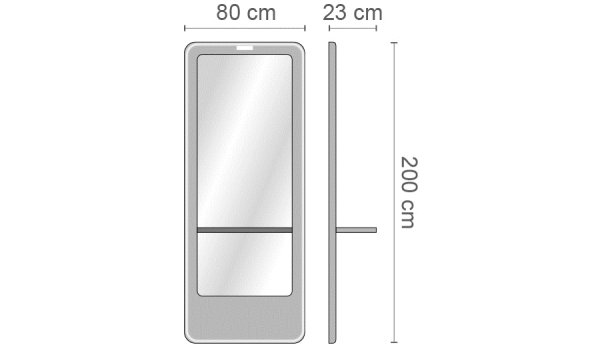 Зеркало парикмахерское Ceriotti ROY S-SOFT G9816