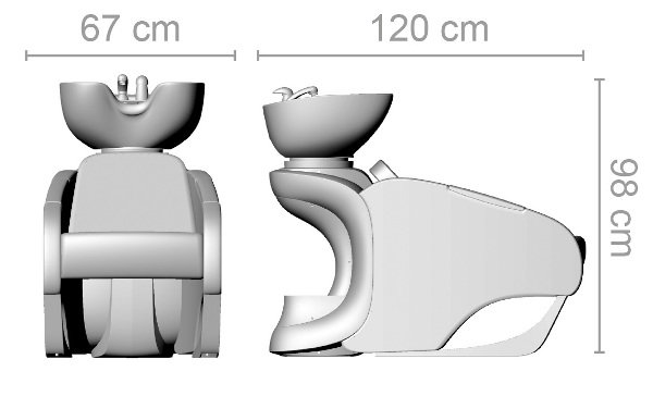 Мойка парикмахерская Ceriotti SKID P57071 B
