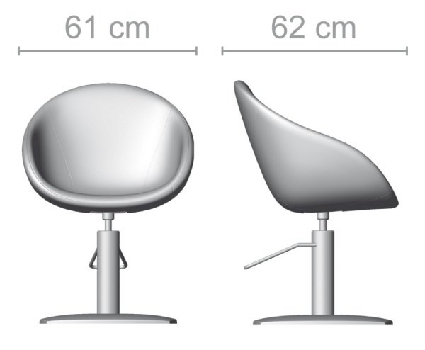 Кресло парикмахерское Ceriotti ASYA G408409
