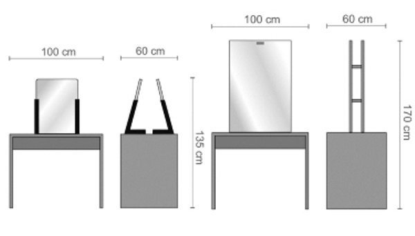 Зеркало парикмахерское Ceriotti FAIR 2C G9808B