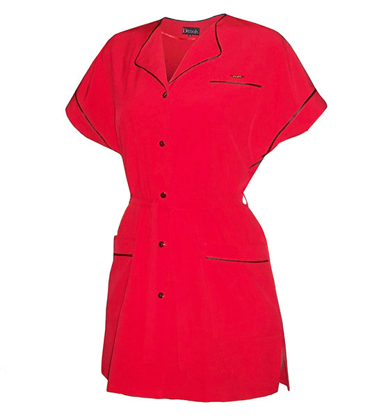 Халат для парикмахера "Инструменты Россия" 555 красный 5960555 M Халат для парикмахера "Инструменты Россия" 555 красный 5960555 M