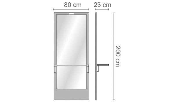 Зеркало парикмахерское Ceriotti EKO S G9813N