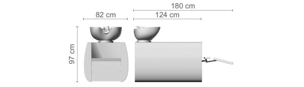 Мойка парикмахерская Ceriotti BOTE P57163 B