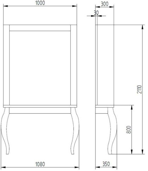 Зеркало парикмахерское Pietranera BELLEVUE 892N