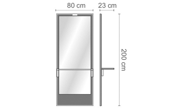 Зеркало парикмахерское Ceriotti EKO S-SOFT G9814
