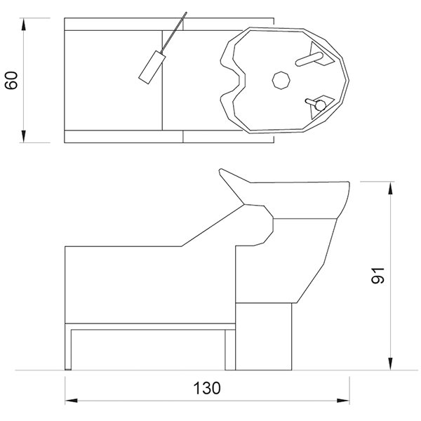 Мойка парикмахерская Gamma&Bross WASHLONGUE 2011 CWA052LA Мойка парикмахерская Gamma&Bross WASHLONGUE 2011 CWA052LA