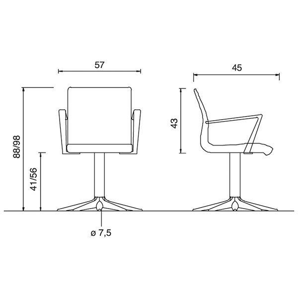 Кресло парикмахерское Gamma&Bross ALUOTIS GSOT022PZ