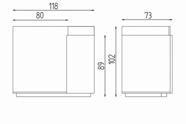 Стойка администратора Pietranera ONE 666N Стойка администратора Pietranera ONE 666N