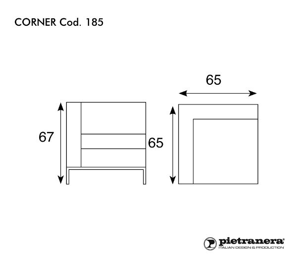Кресло для ожидания Pietranera CORNER 185 Кресло для ожидания Pietranera CORNER 185