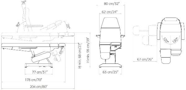 Кресло педикюрное LEMI PODO 1 201 White Кресло педикюрное LEMI PODO 1 201 White