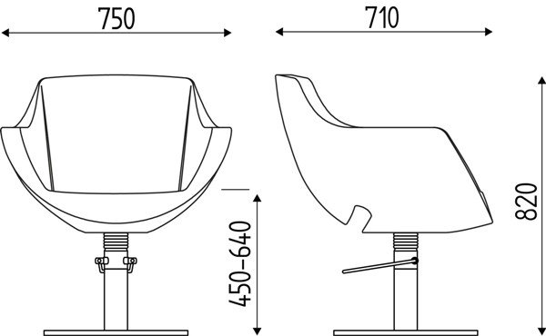 Кресло парикмахерское Karisma BIG APPLE II K146.7R Кресло парикмахерское Karisma BIG APPLE II K146.7R