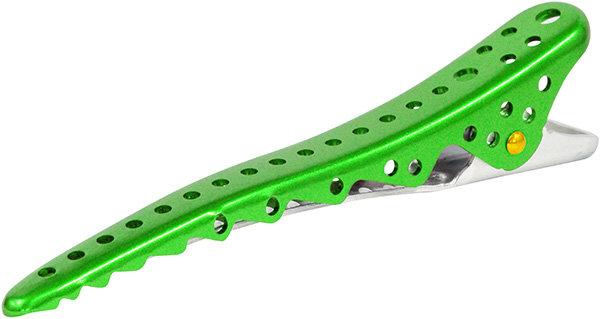 Комплект зажимов Y.S.PARK Shark Clip (2 штуки) YS-Shark clip green met